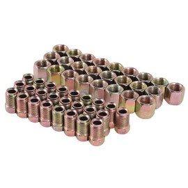 Yuemsh 50Pcs Male/Female End Union Brake Pipe Screw Nuts M10 x 1mm 3/16Inch OD Copper Brake Tubes Line Pipe Fittings Metric