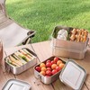 DAITET Leak-Proof Lunch Box Stainless Steel Bento Lunch Food Box