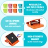 LUCTHY Fridge Magnets Clips 8pcs, Strong Square Whiteboard Magnets Coloured