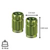 UNICHE 2-in-1 Valve Stem Caps with Valve Core Remover, Universal