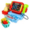Kidplokio Red Touch Pad Cash Register for Kids with Play