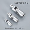 Universal Joint Insertion Angle 1/4" 3/8" 1/2" (6.35mm 9.5mm 12.7mm)