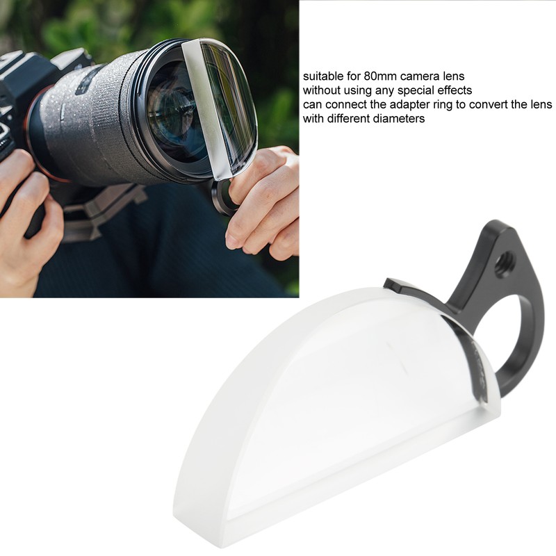 80mm Camera Lens Prism Optical Glass Handheld Special Effect Filter