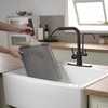 Black Kitchen Faucets with Water Filter and Pull Down Sprayer,Waterfall