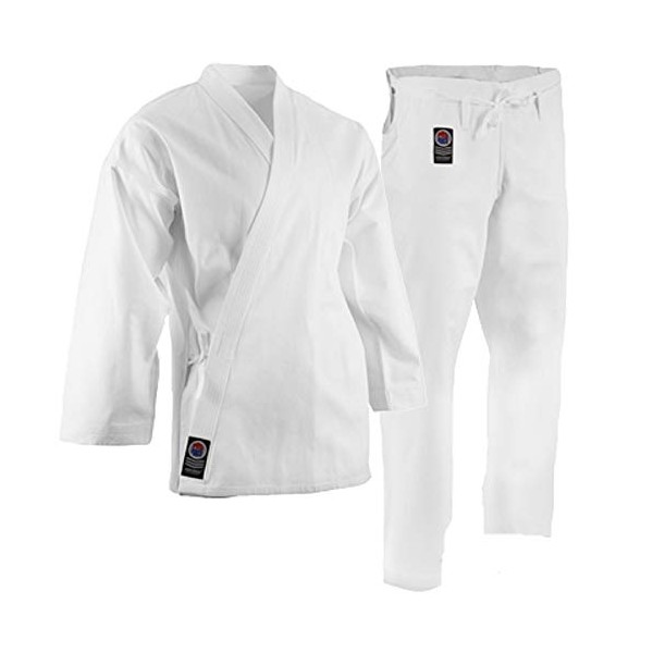 ProForce 8oz 100% Cotton Karate Gi/Uniform - White - Size