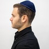 iKIPPAH - Yarmulke de terciopelo de 4 partes con borde