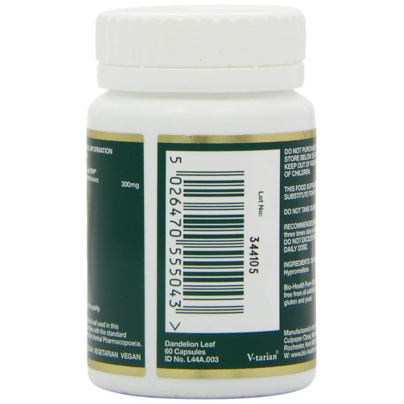 Bio-Health Dandelion Leaf Herbal Food Supplement for General Health, Support