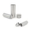 TONYFY Titanium Pill Container Keychain, Waterproof EDC Pill Holder (M)