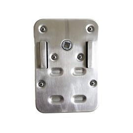 GRILLJOB - Motor universal de acero inoxidable 304 silencioso alimentado por pilas, inalámbrico para barbacoa, camping, doble uso como motor de batería y motor de barbacoa de CA (batería y adaptador