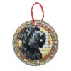 Gulf Coast Laser Graphics Black Russian Terrier Stained Glass Design