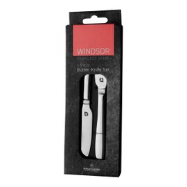 Grunwerg Windsor Carded Set di 6 coltelli per burro, acciaio inossidabile 18/0
