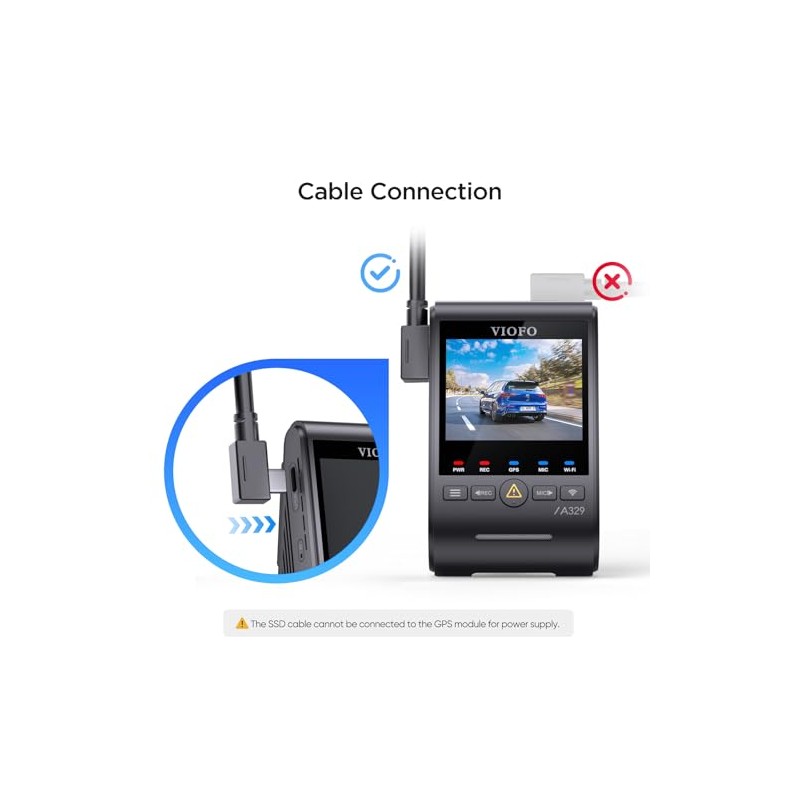VIOFO Cable de conexión de datos de disco duro SSD