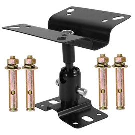 jojofuny 2sets Wall Mount Speaker Bracket Satellite Speaker Holder for Home Theater Easy Installation for Surround