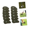BESPORTBLE 12pcs PU Golf Club Iron Covers Thick Fake Protectors