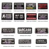 Woohome 40 PCS Iron on Patches, Assorted Slogan Embroidered Patch