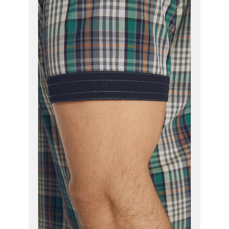 Jan Vanderstorm Josak Men's Short-Sleeved Shirt, blue