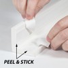 Outwater White 3" X 3" Styrene Angle with Adhesive on