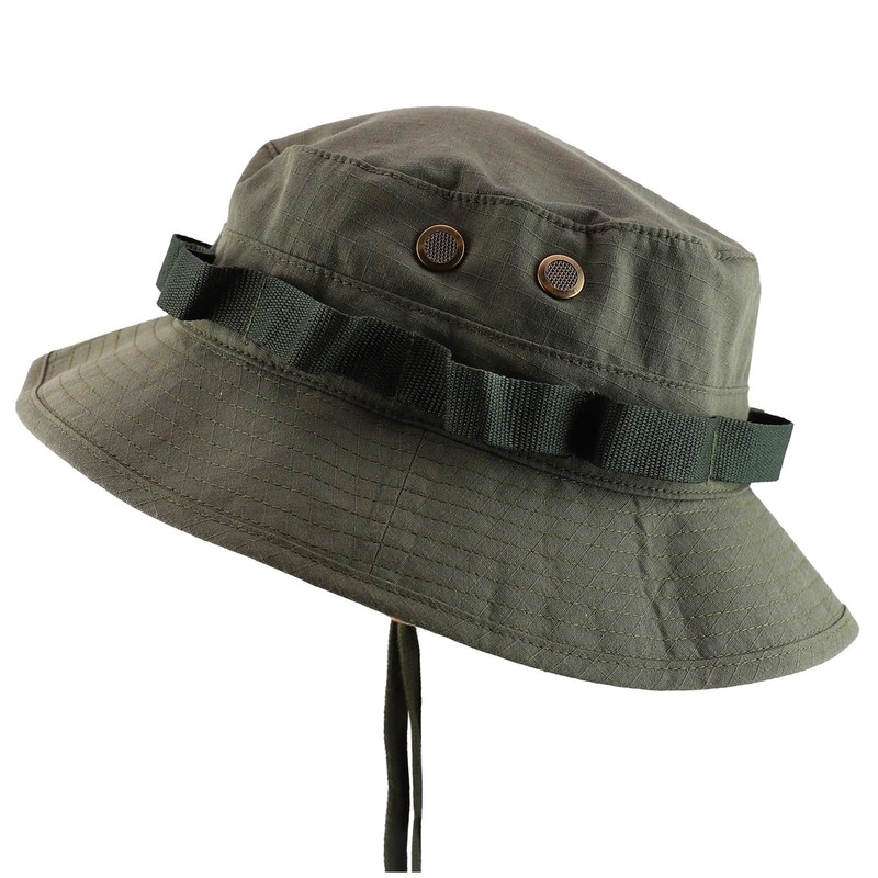 Armycrew Ripstop Fabric Jungle Combat Boonie Hat Fits Upto 2XL