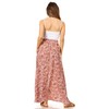 Pink Floral Maxi Skirts for Women Long Length Reg &