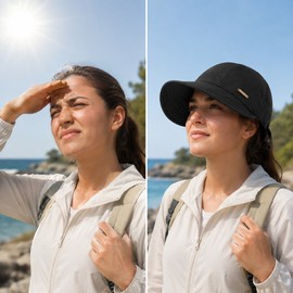 Foldable Wide Brim Sun Hat – Adjustable Quick-Drying Outdoor Hat for Men and Women