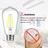 Ascher Vintage LED Edison Bulbs, 6W, Equivalent 60W, Non-Dimmable, Daylight