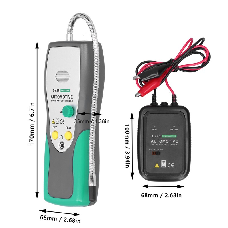 DY25 Automotive Short Open Circuit Finder Cable Wire Tracer Detector