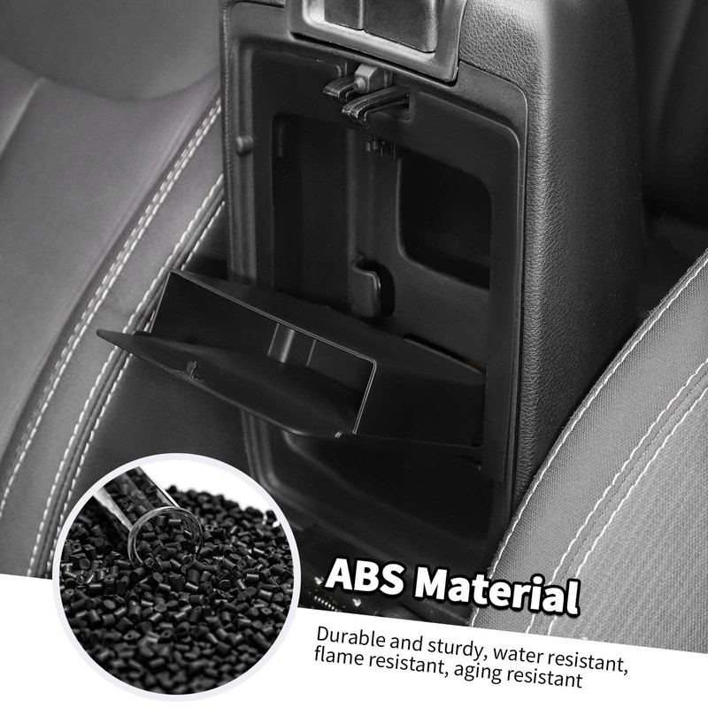 Jimen Armrest Hidden Storage Box Compatible with Jeep Wrangler JK