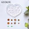 KEOKER Flower Polymer Clay Molds - 4 Pcs Daisy Miniature