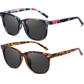 HAOLOTA Trendy Round Polarized Sunglasses for Women Men, Classic Retro Sun Glasses UV400 Protection