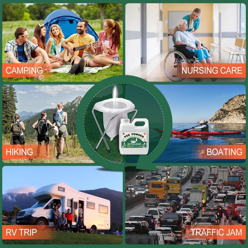 ACTICLEAR Pee Powder Gel - 2lb Rapid 60-Second Absorption &