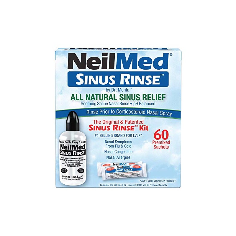 Sinus Rinse de NeilMed, 50 sobres previamente mezclados, 100, 1,