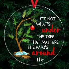 Christmas Ornament Gifts for Men, Women - Christmas, Birthday Gifts for Family, Friends, Couples, Husband and Wife, Christmas Decor Gifts Ideas - Christmas Tree Decoration Acrylic Ornament