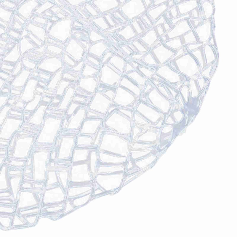 Outdoor Fly Fishing Landing Net Clear Rubber Replacement Mesh Bag(Mudium)