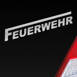 Hellweg Druckerei Fire Brigade Long F Life Save Erase Mountains Car Sticker Rear Window Sticker