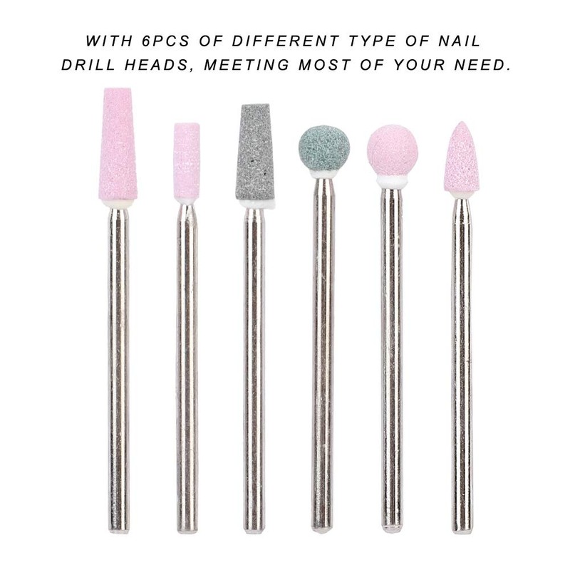 Stainless Steel Nail Drill Bit Accessory Manicure Nail File Drill