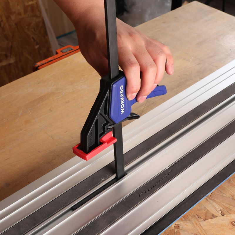 WORKPRO 9" Track Saw Clamps, Quick Release Track Saw Guide