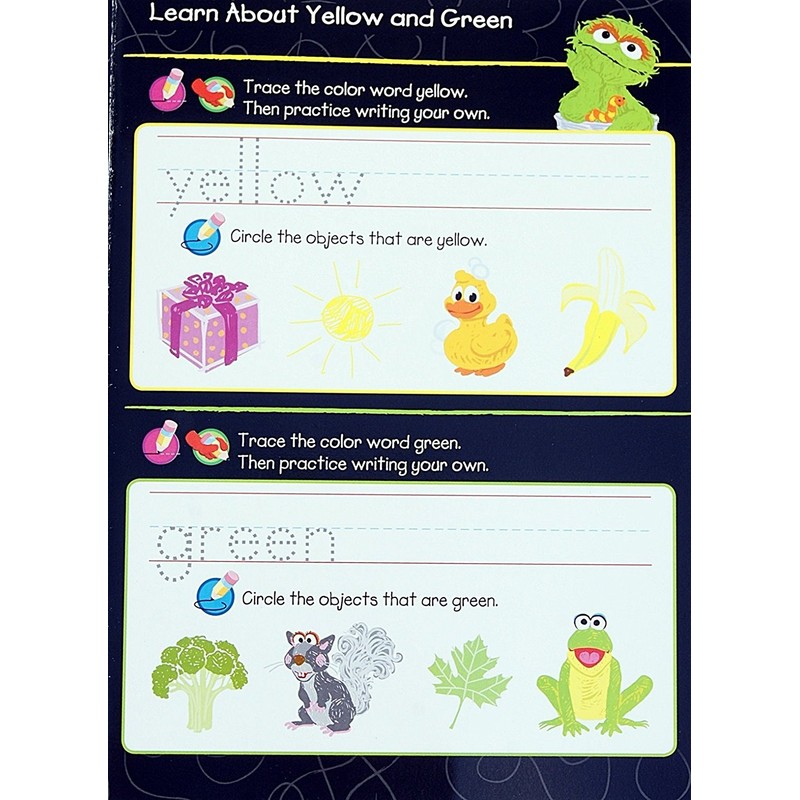 Sesame Street Desk Set - Number Colours