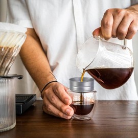 Práctico embudo de acero inoxidable fácil de filtrar café para 6 tazas de café de acero inoxidable diseños de elaboración de cerveza