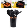 11 Pcs Silicone Kitchenware Set Heat Resistance Wooden Handle Kitchen