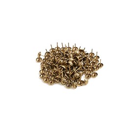 Design61 Bullen Nails Pack of 100 Upholstery Nail Furniture Nails 13x11 mm Retro Bronze Renaissance lackiert