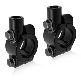 FSTURIOS 2PCS Motorcycle Mirrors Mounts, 7/8" Handlebar Mirror Mount Clamp Adaptor with 10mm Thread, Aluminum Alloy Rearview Mirror Bracket Clamp for Motorcycle Dirt Bike Scooter