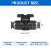 sourcing map 1/2" OD Ball Valve Push Quick Connect Pneumatic