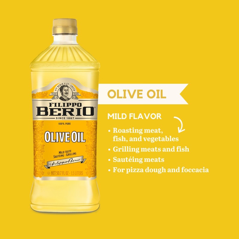 Filippo Berio Pure Olive Oil, 50.7 Ounce rPET Bottle