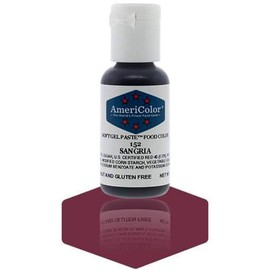 AmeriColor, Sangria, 0.75 Ounce Bottle, Soft Gel Paste Food Color