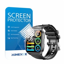 MIHENCE Screen Protector Compatible with Kedali 1.85 Inch Smart Watch R1, TPU HD Screen Protector [Pack of 6]