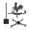 QWORK® Weather Vane Retro Metal Wind Direction Indicator for Garden