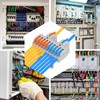 AITRIP 10pcs DIN Rail Terminal Blocks, DIY Splicing Wire Connectors