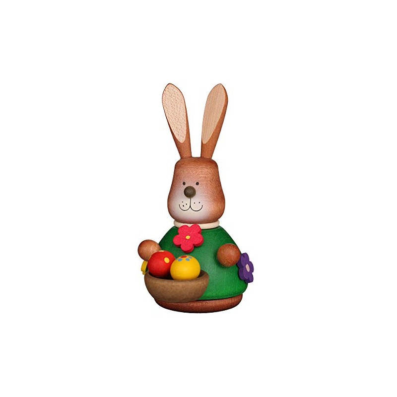 Christian Ulbricht Nodding Rabbit with Egg Basket 9.8 cm Novelty