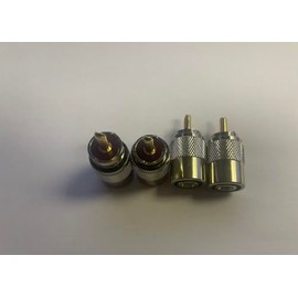 Cb Radio Antenna PL259 UHF Twist On Solder CONNECTOR PLUGS X 4 FOR RG58 COAX CABLE 6mm