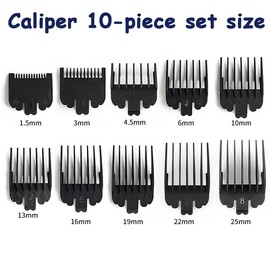 10 PCS Clipper Guards, Hair Clipper Comb Replacement Guards Set, Compatible with Wahl and Most Clippers, 10 Sizes for Various Hair Trimming Lengths, Durable Accessories for Home and Professional Use